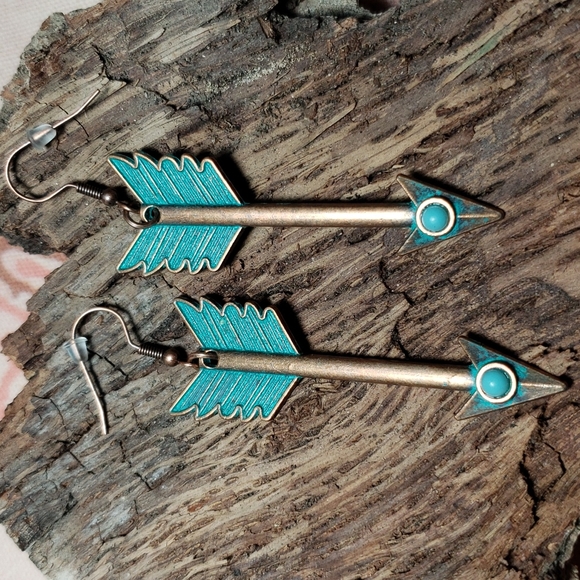 (B) Arrow Earrings Southwestern Western Native American Flechas Boho Cowgirl - Picture 4 of 14